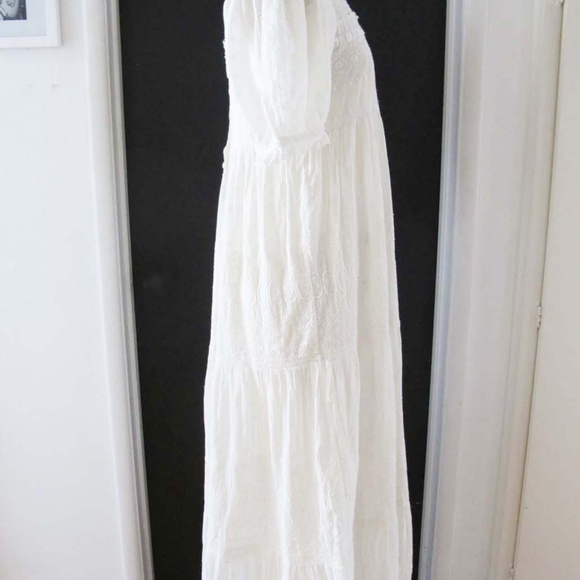 DÔEN Colline Dress Small White Voile Cotton Romantic Maxi Dress Lace Embroidered - Picture 8 of 9